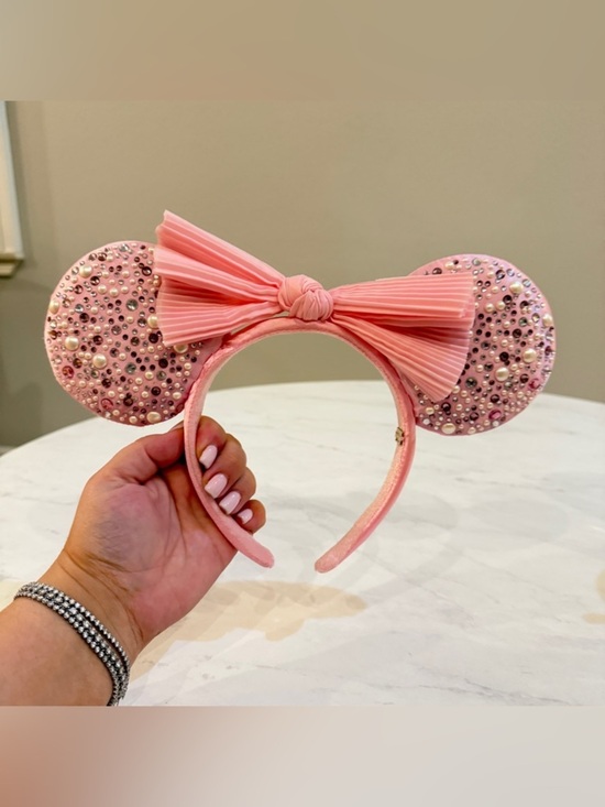NEW Disney Minnie Mouse Pink Rhinestone Ear Headband Adult BaubleBar main image 11